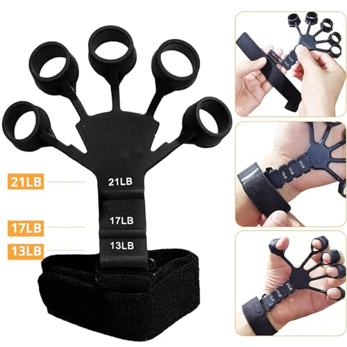 Hand Grip Renforçateur de Prise - Entraîneur de Doigts avec Résistance Réglable (13-21 LB) - pour Musculation, Récupération et Soulagement du Stress – Image 4