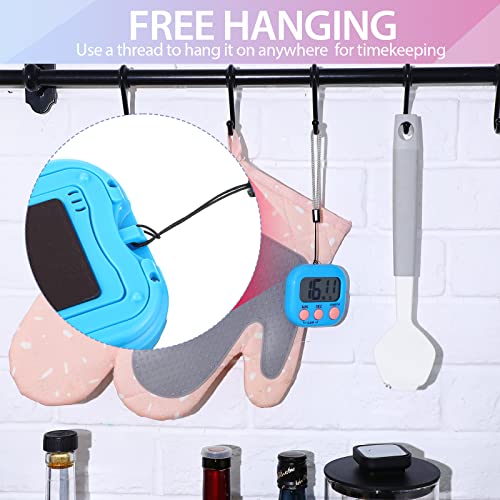 24 Pieces Digital Kitchen Timer Magnetic Timers For Classroom Bulk On/Off Switch Minute Second Count Up Countdown Big Lcd Display Loud Alarm For Exercise Cook Baking Teacher Kids (Assorted Color) #TOP5