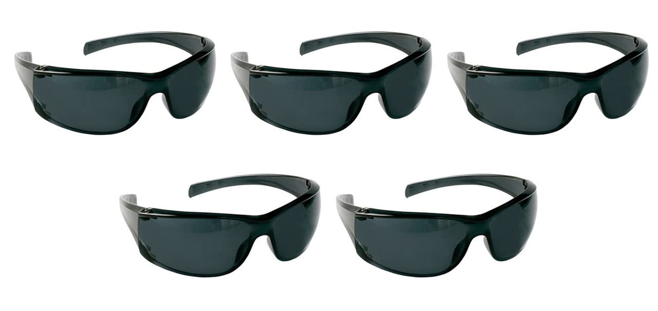 Vezual Safety Goggles Black (Pack of 5) Power Tool, Welding, Laboratory, Wood-working