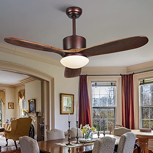 Photo 1 of OPENED-LOOSE COMPONENTS
48 inch Outdoor Ceiling Fan with Lights Remote Control