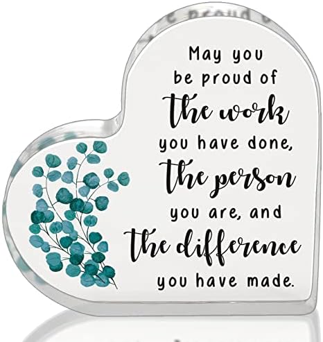 Leaving Gifts for Coworker Friends Coworker Gifts for Women Men New Job Retirement Going Away Gift Leaving Gifts for Coworker Boss Leader Colleague Friends Acrylic Table Desk Sign