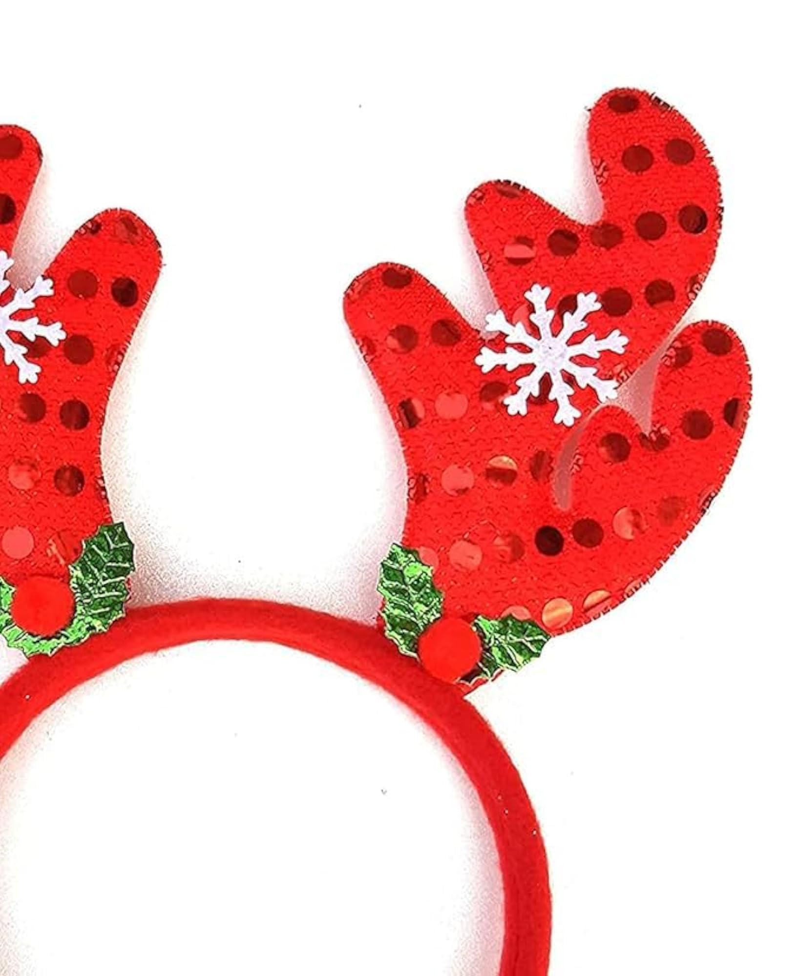Unisex Christmas Reindeer Antlers Headband, Festive Hair Accessory