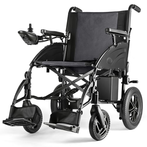 Zurcheel SLF20 Electric Wheelchair, Foldable Durable Motorized Wheelchair with 19-inch Seat,...