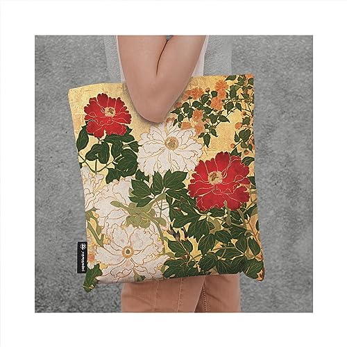 Sac en toile Paperblanks Natsu avec finitions soignées et motif artistique élégant