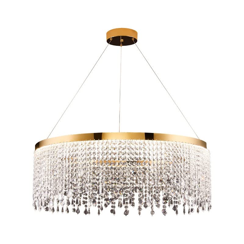 Abat-Jour Cristal Acrylique Plafonnier Lustre Suspension Salon Chambre