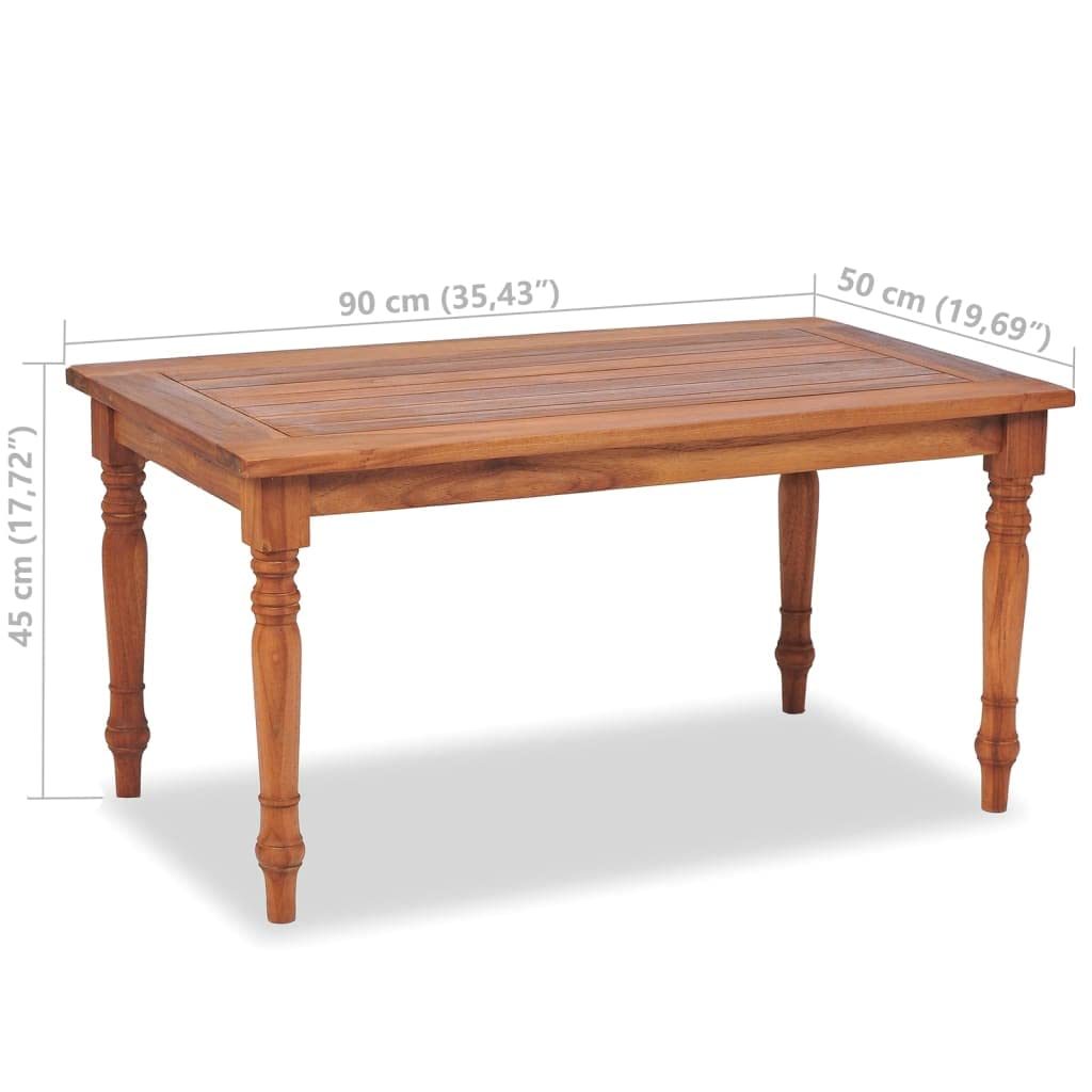 vidaXL Teak Massiv Gartenmöbel 4-TLG. Batavia Sitzgruppe Lounge Gartengarnitur