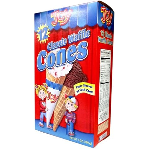 Joy Cone Classic Waffle Ice Cream Cones, 7 Ounce Cover