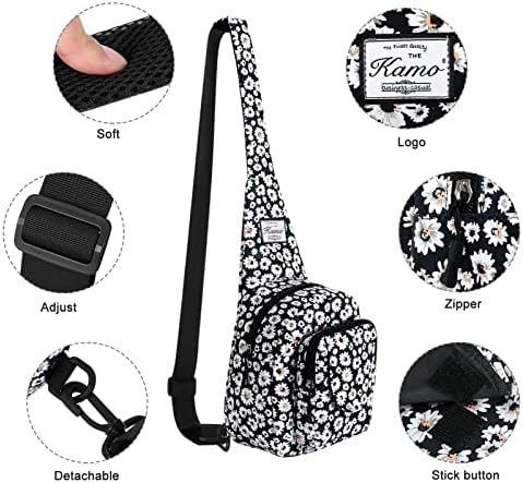 KAMO Small Sling Backpack Multipurpose Crossbody Shoulder Bag Sling Bag Backpack for Hiking Walking Biking Travel Cycling 4 KAMO Small Sling Backpack Multipurpose Crossbody Shoulder Bag Sling Bag Backpack for Hiking Walking Biking Travel Cycling