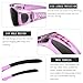 KANASTAL Fit Over Glasses Sunglasses for Men Women Polarized Wrap Around Shades with UV400 Protection Fashion Trendy Accessories Clear Purple/Black