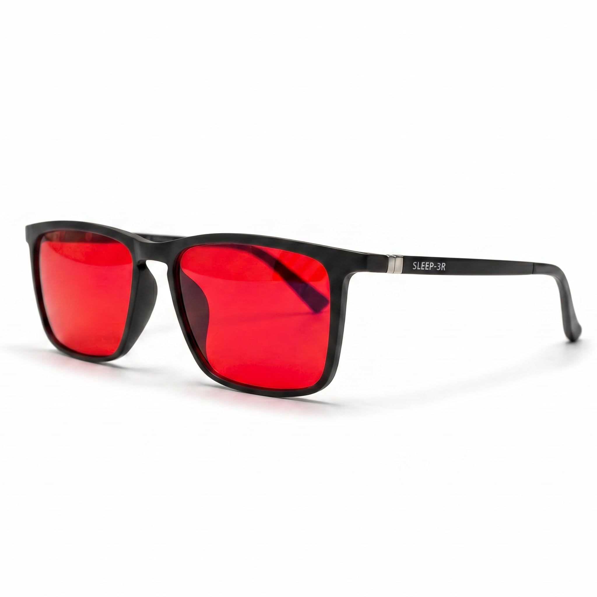 Lunettes rouges anti-lumière bleue SLEEP-3R Filtre 100% lumière bleue et verte pour PC Gaming homme femme