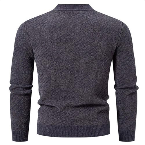Men's Mock Turtleneck Long Sleeve Sweaters Slim Fit Casual Knitted Half Neck Thermal Lightweight Pullover Sweater2