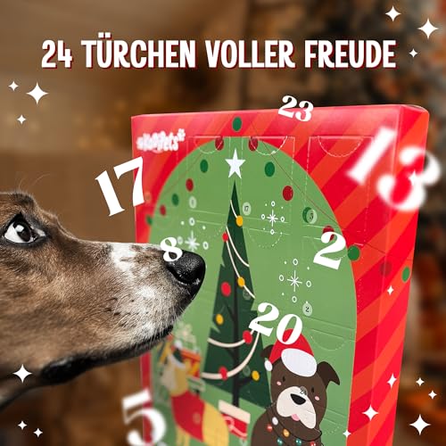 Für Ihren Hund Nur Das Beste - 8 Echte Fleischleckereien im Adventskalender – Glutenfrei & Weizenfrei – Nur Dieses Jahr Erhältlich, Lamm, Huhn, Lachs, Fisch, Kodipets