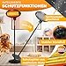 KESSER® Infrarot Wickeltischstrahler Wärmelampe für Baby, 2000W Heizlüfter Standgerät | Wandmontage Heizstrahler, mit Kippsicherung, 3 Stufen Rotlicht Heizung, Indoor Outdoor, Stand | Wand, schwarz