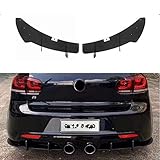 ✓Fácil de instalar. ABS negro parachoques trasero labio Spoiler trasero difusor Protector para Volkswagen VW Golf 6 VII MK6 GTI R20 2010 2011 2012