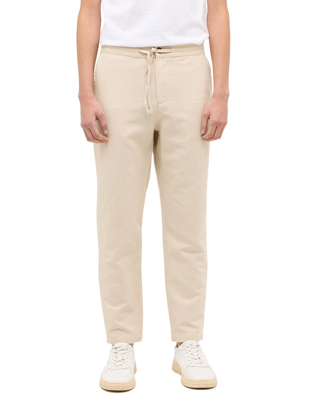 MUSTANG Styl Milano Linen Jogger - Nieformalne spodnie Mężczyźni