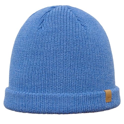 Sterkowski Salty Dog Strickmütze | Merinowolle Mütze Winter für Herren und Damen | Beanie Wintermütze Merino Wollmütze Laufmütze Fisherman Beanie 54-62 cm Blau