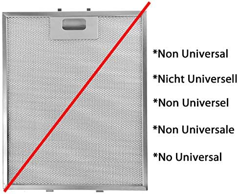 SPARES2GO Metal Mesh Filter for New World Cooker Hood/Extractor Fan Vent (Universal, Pack of 3 Filters, Silver, 318 x 258 mm)