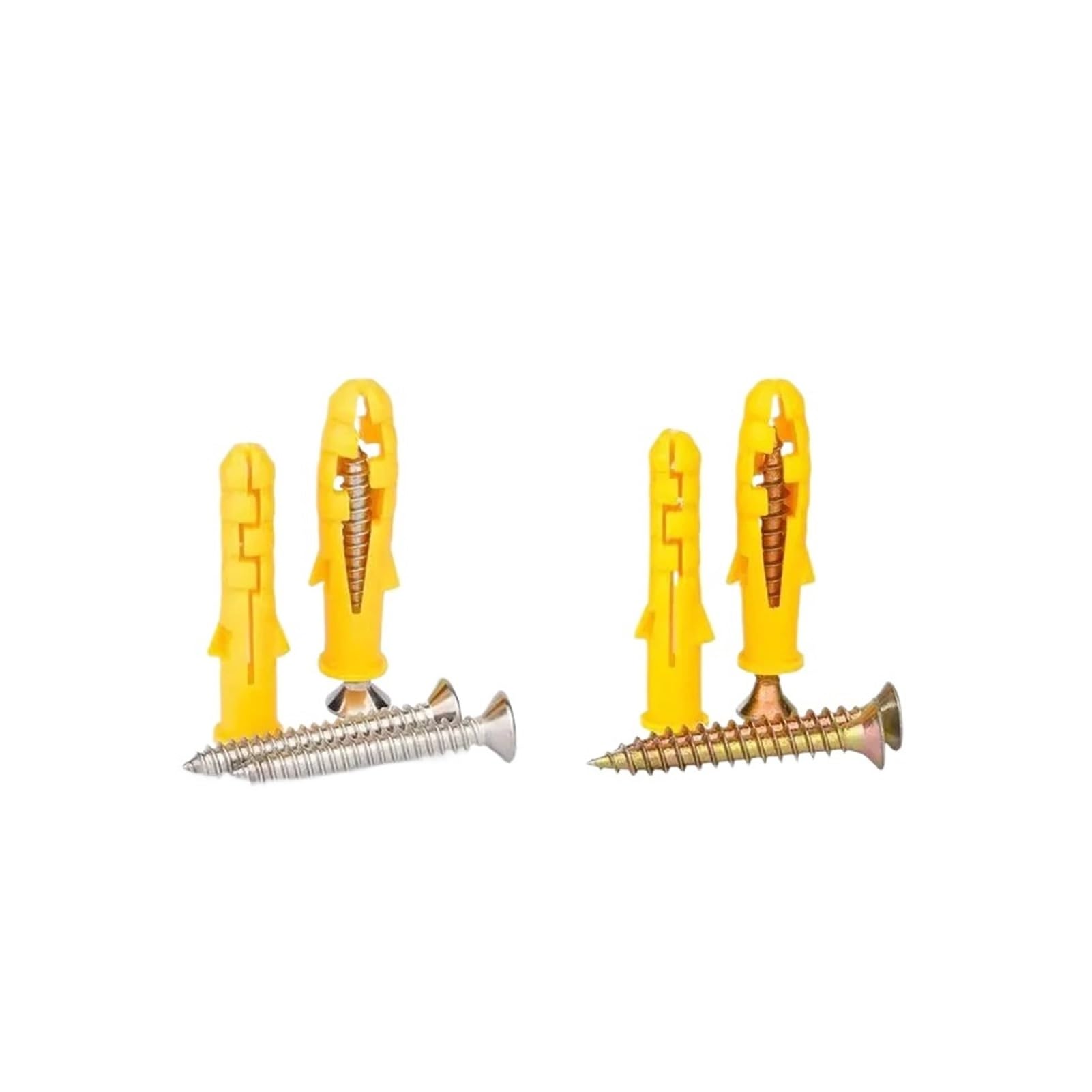 Kunststoff-Wanddübel, Set mit Trockenbauschrauben und Dübeln, Mehrfarbig, M6, M8, M10, mehrere Packungen(Expansion Tube,6x80-50set)