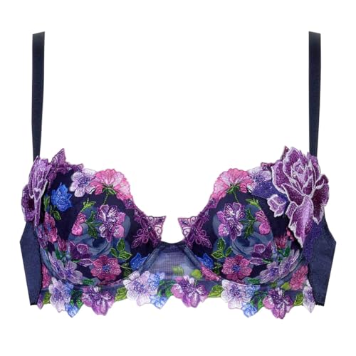 ワコール サルート 60グループ 60G P-UP ブラジャー プッシュアップ DEF 谷間 Wacoal Salute BTJ460 24AWシ(NV-ネイビー、D65)のサムネイル