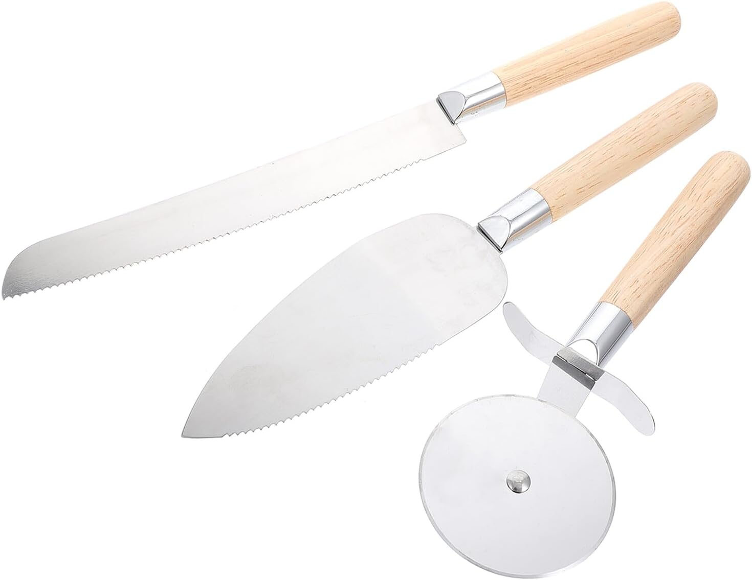Pizza Cutters Stainless Steel Acrylic Pizza Shovel Quick Slicing