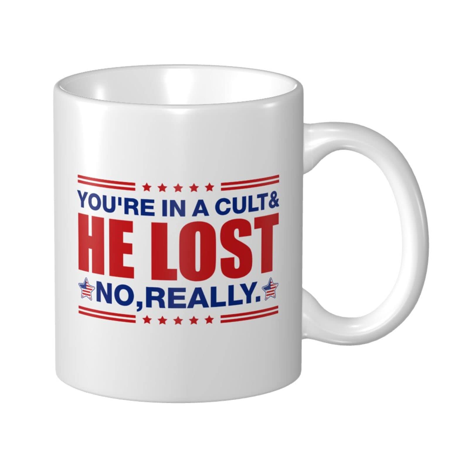 Tasse amusante You Re In A Cult pour homme en céramique idéale pour le café au bureau
