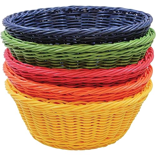 Paniers en polypropylène ronds anti-miettes pour table propre