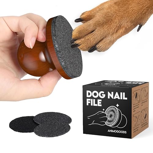 AnimoGoods Dog Nail File Cat Nail File Dog Nail File Board - Stress-Free Nail Filing for Dogs Nail File for Dogs Dog Scratch Pad for Nails Handle Made from 100% Real Wood