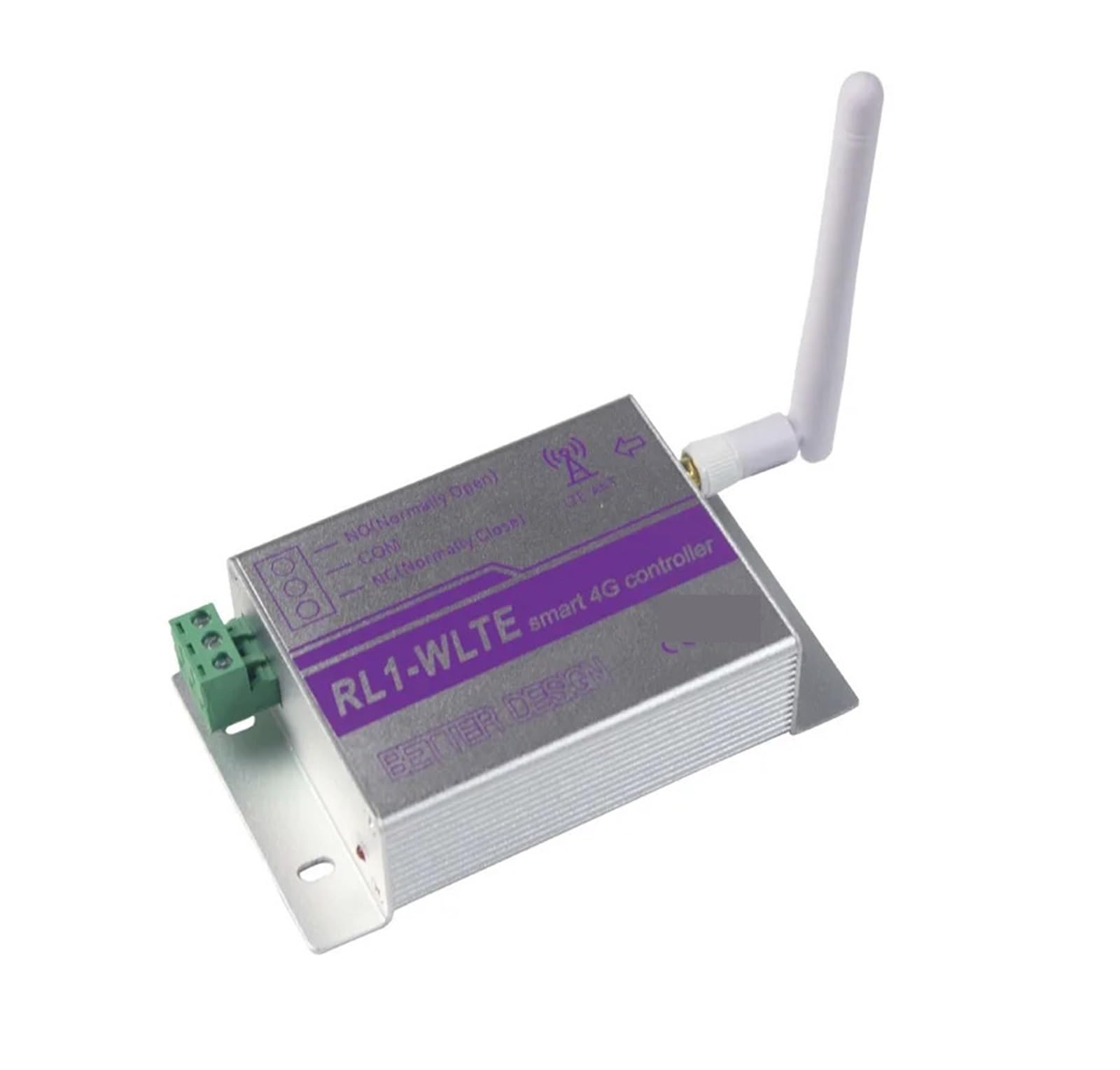 Automatischer Türschließer, 4G 1CH GSM Relaisschalter RL1 Wireless Remote Garagentoröffner Zugangscontroller per SMS(Kit2 EC)