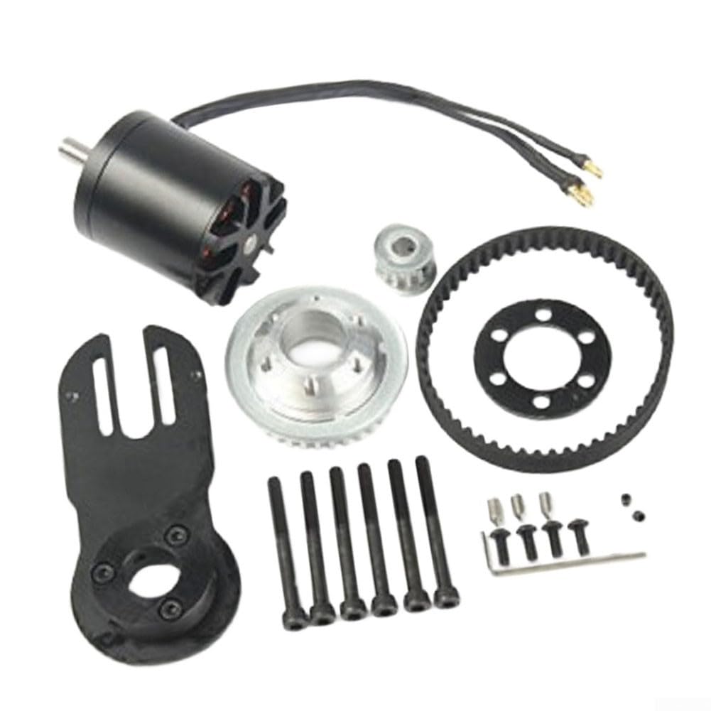 Kit de skateboard, 1800 kW électrique Longboard Support de montage moteur Courroies d'engrenage Ceinture 270 mm Accessoires de montage