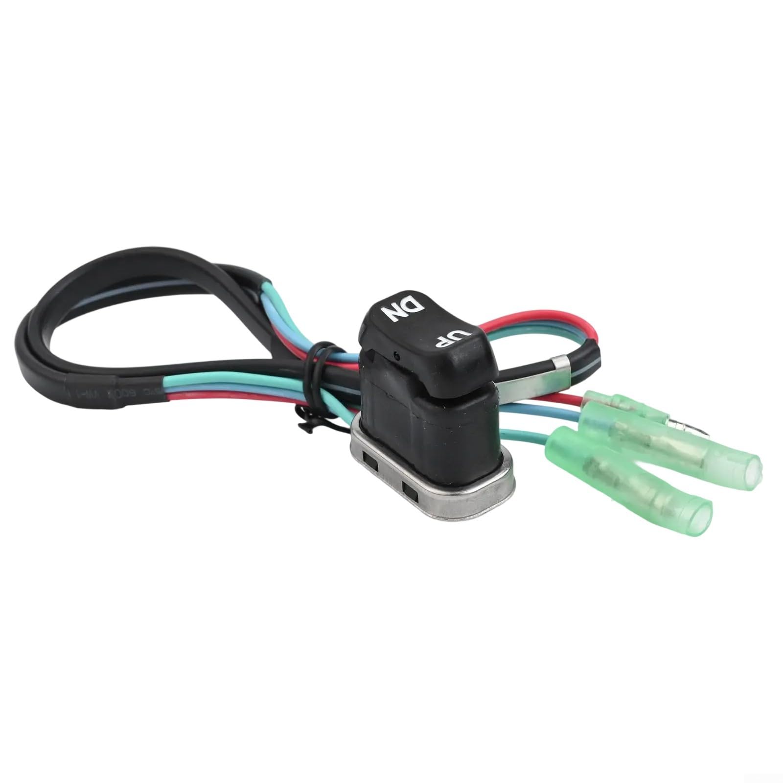 Tilt Trim 87-18286A43 - Interruttore di alimentazione per telecomando fuoribordo Mercury, parte di ricambio in lega di plastica per funzioni di sollevamento e inclinazione, nero (A)