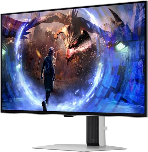 Image of Samsung Odyssey OLED G6 27 inch QHD Gaming Monitor 360Hz Display with Anti-Glare, Flicker Free, VESA Mount (100mm), HDMI, Displayport & Dockztorm USB Port Expander, Silver Color (LS27DG602SNXZA) 2 Pack