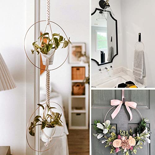 Anvin 10 anelli rotondi in metallo, 10 cm, per