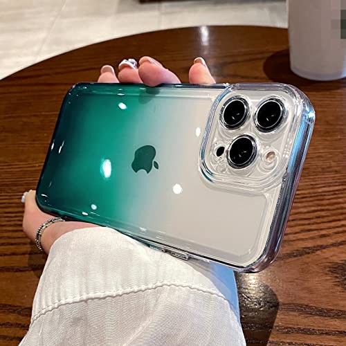 QziyanD INS�t�@�b�V�����O���f�[�V�����J���[�����d�b�P�[�Xfor iPhone13 12 11 Pro Max XS Max XR X 7 8 Plus Shockproof Soft Acrylic Cover-Dark Green-for i