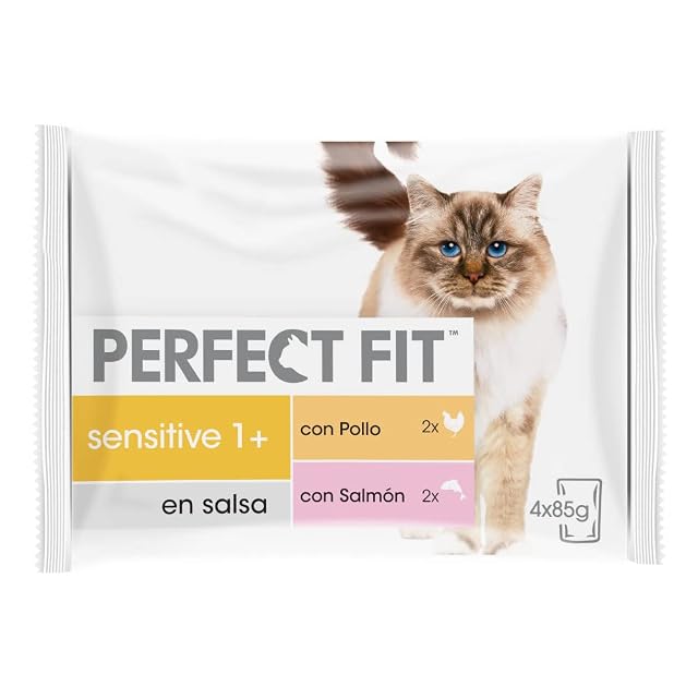 Foto 2 de 8 de Mars Sensitive Comida Húmeda Natural para Gatos Adultos Sabor Pollo y Salmón (13 Paquetes x 4 Sobres x 85g)