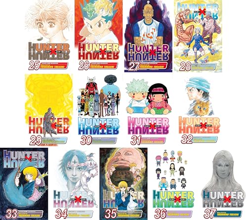 Hunter x Hunter Series, Complete (37 Books) Manga Set, by Yoshihiro Togashi (Volumes 1-37)