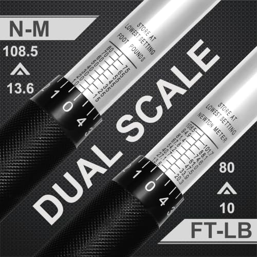 Image of EPAuto 3 /8-Inch Drive Click Torque Wrench 10-80 Ft-lb. / 13.6-108.5 Nm