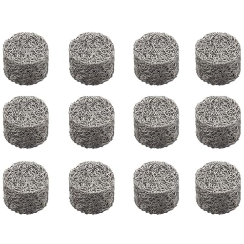 Bloepum 12Pcs Stainless Steel Pressure Car Washer Foam Mesh Filter Replacement Foam Sprayer Mesh Filter