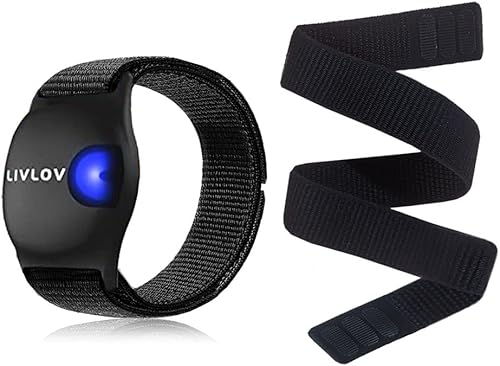 BUMOVE Elastic Nylon Watch ArmAnkle Band for LIVLOV V9V11 OTF, Orange Theory, OTBeatHeart Rate Monitor, Adjustable Strap Unisex ArmbandAnkleband -