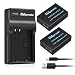 OAproda 2 Pack Replacement LP-E17 Battery and Ultra Slim Micro USB Charger for Canon LPE17, EOS M3, M5, M6, Rebel SL2, T6i, T6s, T7i, 200D, 77D, 760D, 750D, 8000D, 800D , KISS X8i Digital SLR Camera