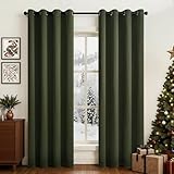 Topfinel Cortinas Opacas, Verde Oliva