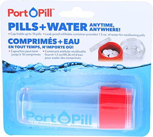 Port O Pill, Pill and Water, 1 Count
