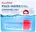 Port O Pill Container, Clear with Red Top