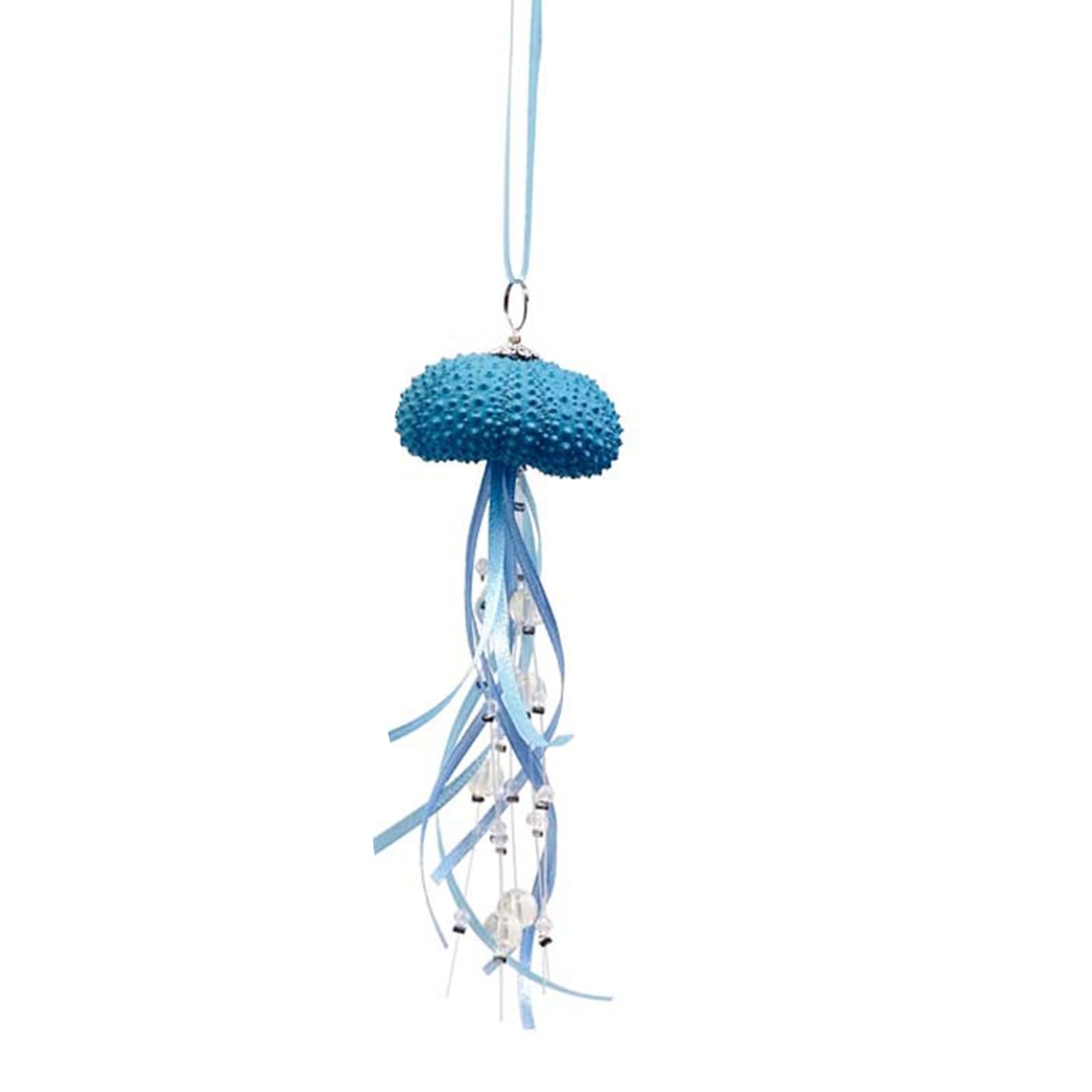 X-Institute Unique Jellyfish Shell Crystal Windchimes Hanging Ornament Decoration for Indoor and Outdoor Christmas Wedding Decors Jellyfish Hanging Ornament