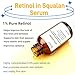 1% Pure Retinol Serum with Squalane Base - Gentle Anti-Aging Facial | Targets Wrinkles, Fine Lines & Uneven Texture | Soothes While Firming for Smooth Youthful Complexion - 30ml