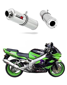 しも ZX9R ZX 9R Exhaust ROUND Dominator Racing silencer muffler