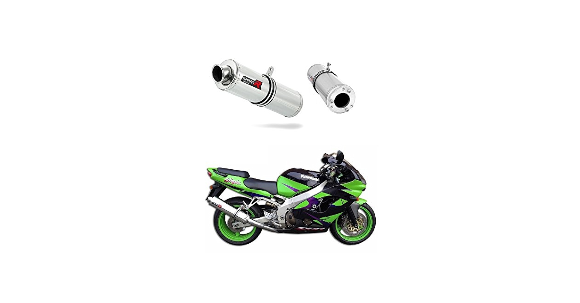 ZX9R ZX 9R Exhaust ROUND Dominator Racing silencer muffler