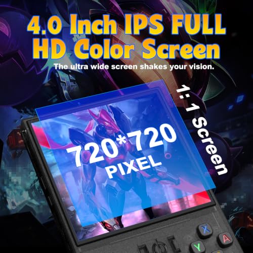 Image of RX36 Retro Handheld Game Console with 4.0-in HD IPS Screen,Classic Video Games,Linux-Powered with 128GB Classic Video Games,4000mAh Rechargeable Battery-Ivory White