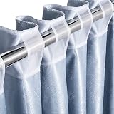 OIIKI 9.8 Yards Translucent Curtain Pleating Tape, White Polyester Sewing Tape Curtain Accessory