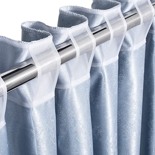 OIIKI 9.8 Yards Translucent Curtain Pleating Tape, White Polyester Sewing Tape Curtain Accessory