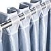 OIIKI 9.8 Yards Translucent Curtain Pleating Tape, White Polyester Sewing Tape Curtain Accessory
